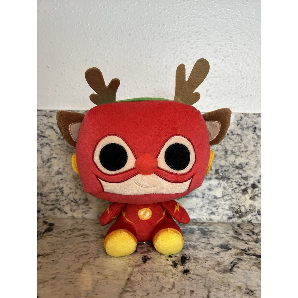 Funko Plush DC Comics Holiday Reindeer The Flash Stuffed Figure Toy 8" 2020